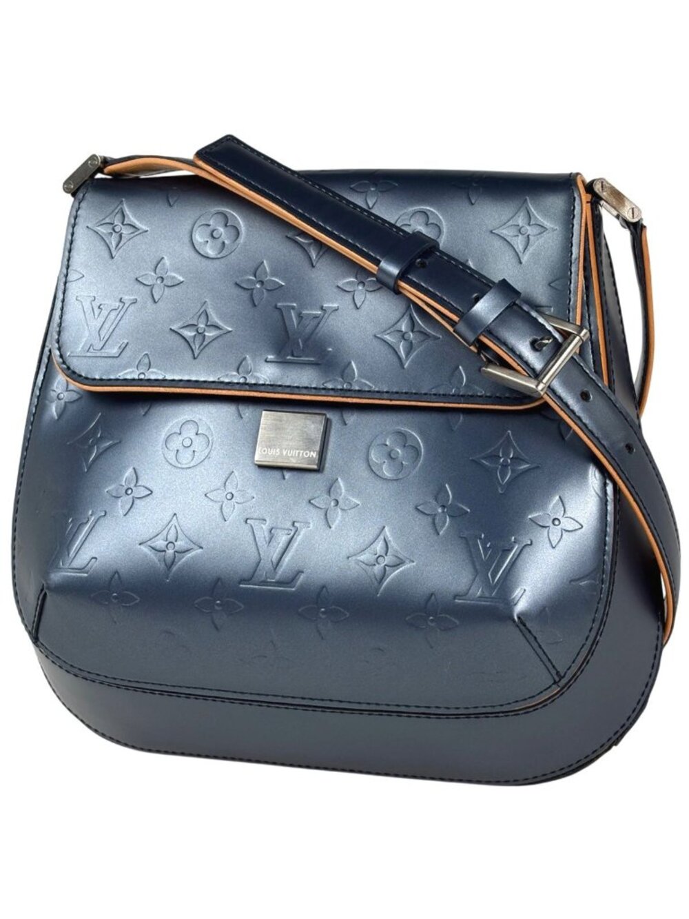 ★SOLD★ Louis Vuitton Webstar Street Shoulder Bag Monogram Matte Blue - Picture 1 of 8